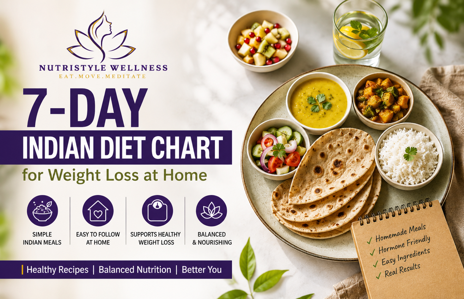 7-Day Indian Diet Chart for Weight Loss at Home